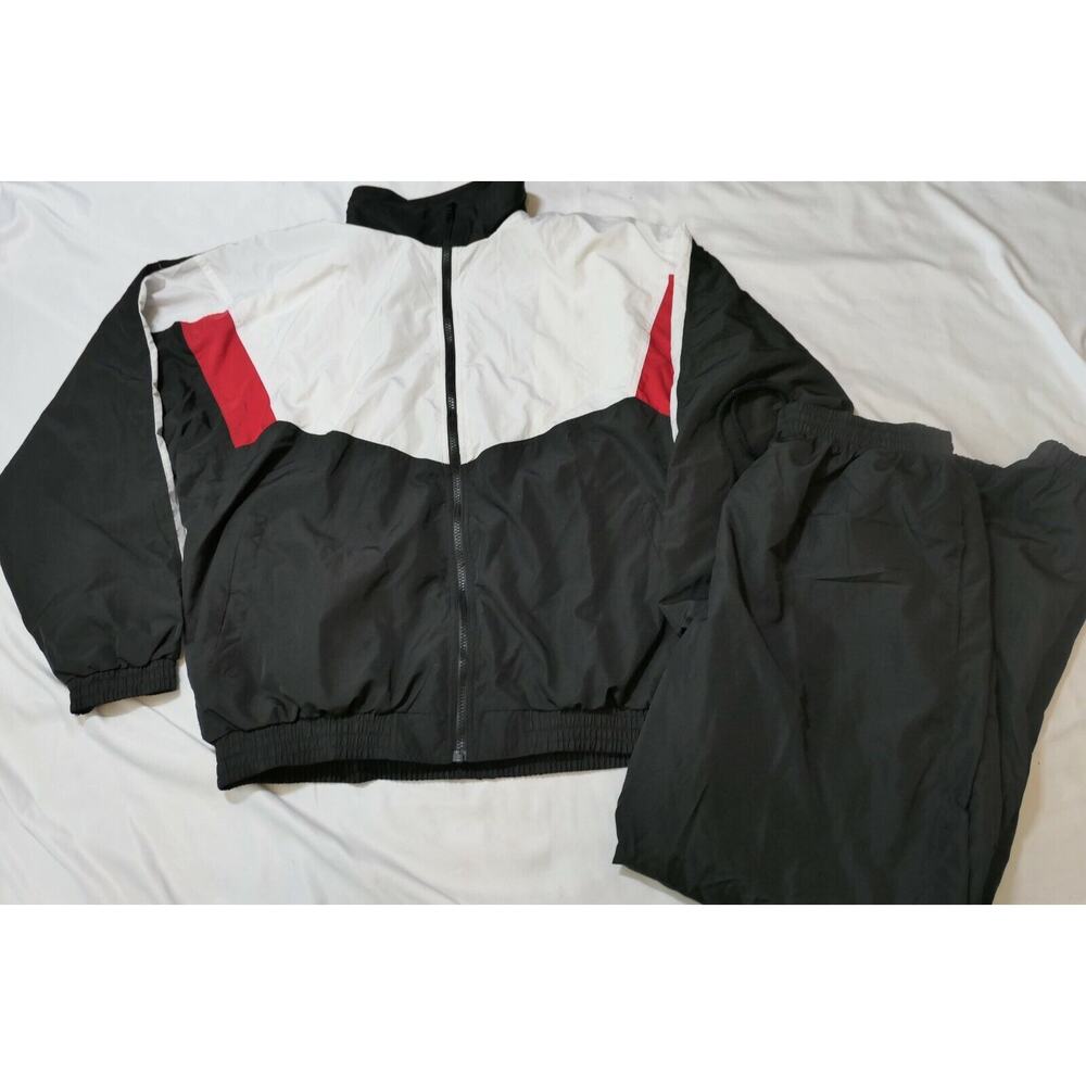 VINTAGE New Old Stock 90s TONIX NOLOGO Colorblock Track Suit Pants Jacket Men XL